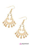 Paparazzi "I Will Grant You Three Wishes" Gold Earrings Paparazzi Jewelry