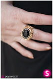 Paparazzi "Jackpot! - Black/Gold" ring Paparazzi Jewelry