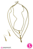 Paparazzi "Jaded - Brass" necklace Paparazzi Jewelry