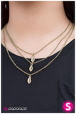 Paparazzi "Jaded - Brass" necklace Paparazzi Jewelry