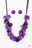 Paparazzi "Jammin Jamaican" Purple Necklace & Earring Set Paparazzi Jewelry