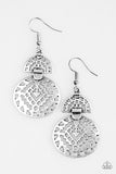 Paparazzi "Jammin Jungalow" Silver Earrings Paparazzi Jewelry