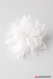 Paparazzi "Jane Doe - White" hair clip Paparazzi Jewelry