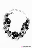 Paparazzi "Jersey Girl - Black" bracelet Paparazzi Jewelry