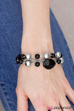 Paparazzi "Jersey Girl - Black" bracelet Paparazzi Jewelry