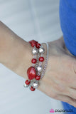 Paparazzi "Jersey Girl - Red" bracelet Paparazzi Jewelry