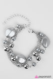 Paparazzi "Jersey Girl - Silver" bracelet Paparazzi Jewelry