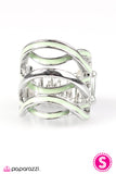 Paparazzi "Jet Stream - Green" ring Paparazzi Jewelry