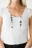 Paparazzi "Jewel Jackpot" Black Necklace & Earring Set Paparazzi Jewelry