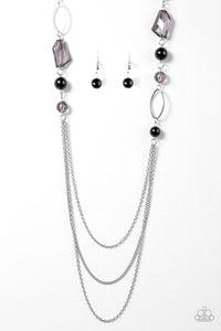 Paparazzi "Jewel Jackpot" Black Necklace & Earring Set Paparazzi Jewelry