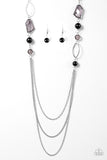 Paparazzi "Jewel Jackpot" Black Necklace & Earring Set Paparazzi Jewelry