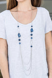 Paparazzi "Jewel Jackpot - Blue" necklace Paparazzi Jewelry