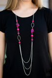 Paparazzi "Jewel Jackpot - Pink" necklace Paparazzi Jewelry