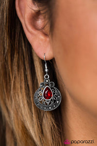 Paparazzi "Jewel Thief" Red Earrings Paparazzi Jewelry