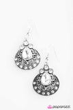 Paparazzi "Jewel Thief" White Earrings Paparazzi Jewelry