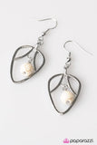 Paparazzi "Jitterbug - White" earring Paparazzi Jewelry