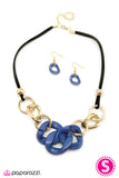 Paparazzi "Joined At the Hip - Blue" necklace Paparazzi Jewelry