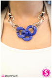Paparazzi "Joined At the Hip - Blue" necklace Paparazzi Jewelry