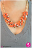 Paparazzi "Join Forces - Orange " necklace Paparazzi Jewelry