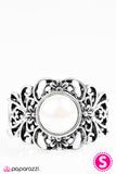 Paparazzi "Jolly Good Time - White" ring Paparazzi Jewelry