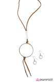 Paparazzi "Jumping Through Hoops - Brown" necklace Paparazzi Jewelry