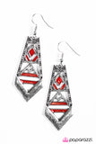 Paparazzi "Jungle Adventure" Red Earrings Paparazzi Jewelry