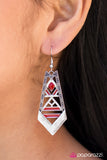 Paparazzi "Jungle Adventure" Red Earrings Paparazzi Jewelry