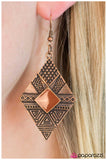 Paparazzi "Jungle Cruz" earring Paparazzi Jewelry