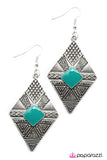Paparazzi "Jungle Cruz - Blue" earring Paparazzi Jewelry