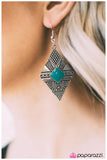 Paparazzi "Jungle Cruz - Blue" earring Paparazzi Jewelry