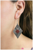 Paparazzi "Jungle Cruz - Red" earring Paparazzi Jewelry