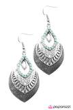 Paparazzi "Jungle Tour - Blue" earring Paparazzi Jewelry