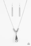 Paparazzi "Just A Drop - Silver" necklace Paparazzi Jewelry