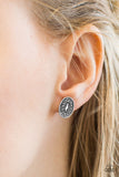 Paparazzi "Just A Flicker" Silver Post Earrings Paparazzi Jewelry