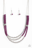 Paparazzi "Just BEAD You - Purple" necklace Paparazzi Jewelry