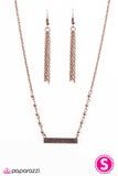 Paparazzi "Just Believe - Copper" necklace Paparazzi Jewelry