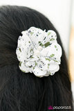 Paparazzi "Just Be Merry - White" hair clip Paparazzi Jewelry