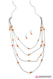 Paparazzi "Just Enough - Orange" necklace Paparazzi Jewelry