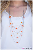 Paparazzi "Just Enough - Orange" necklace Paparazzi Jewelry