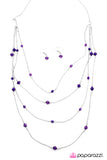 Paparazzi "Just Enough - Purple" necklace Paparazzi Jewelry