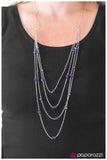 Paparazzi "Just Enough - Purple" necklace Paparazzi Jewelry