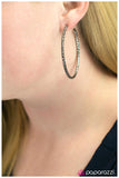 Paparazzi "Just Follow The Trail Of Glitter" Black Earrings Paparazzi Jewelry