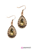 Paparazzi "Just For Show" Copper Earrings Paparazzi Jewelry