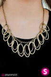 Paparazzi "Just Fringe" Brass Necklace & Earring Set Paparazzi Jewelry