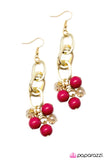 Paparazzi "Just My Luck - Pink" earring Paparazzi Jewelry