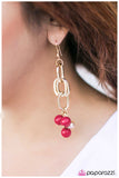 Paparazzi "Just My Luck - Pink" earring Paparazzi Jewelry