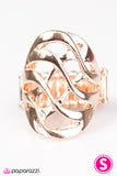 Paparazzi "Just The WAVE You Are - Rose Gold" ring Paparazzi Jewelry