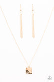 Paparazzi "Just The Way You Are - Gold" necklace Paparazzi Jewelry