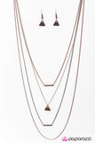 Paparazzi "Just TRI and Stop Me! - Copper" necklace Paparazzi Jewelry