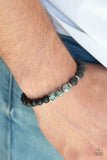 Paparazzi "Karma" Multi Green Blue Black Lava Rock Stone Bracelet Paparazzi Jewelry